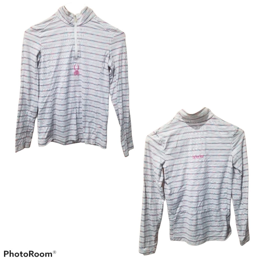 Spyder Striped Half Zip Jacket